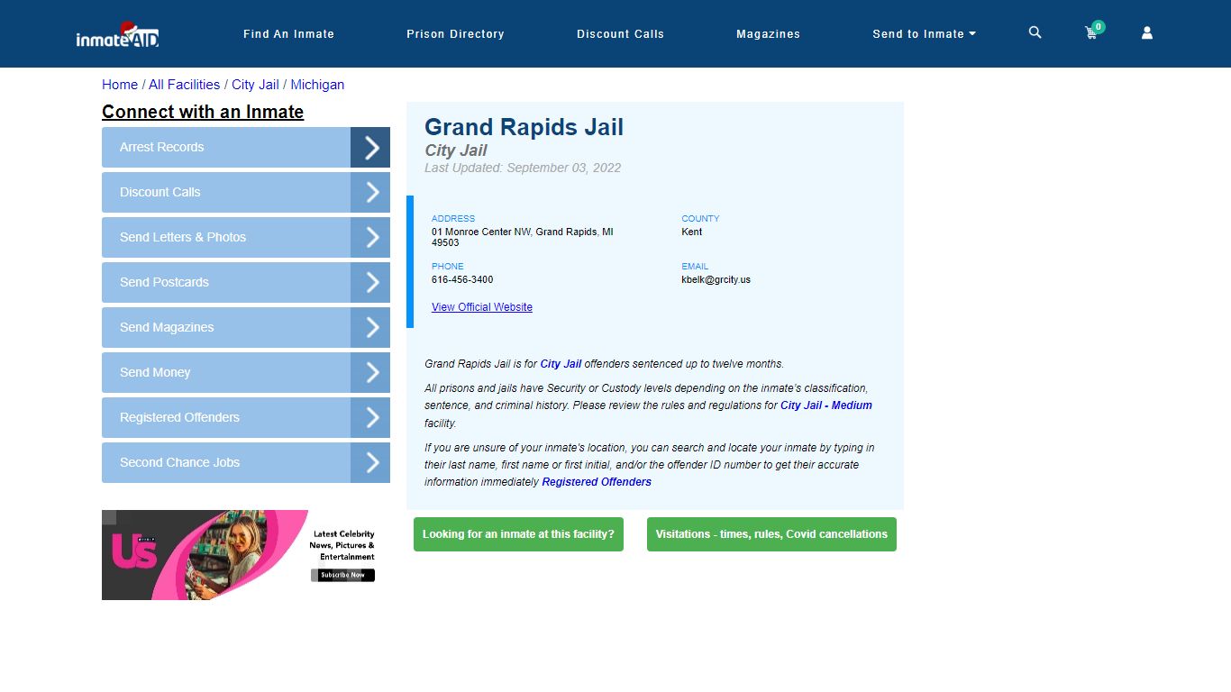 Grand Rapids Jail | Inmate Locator